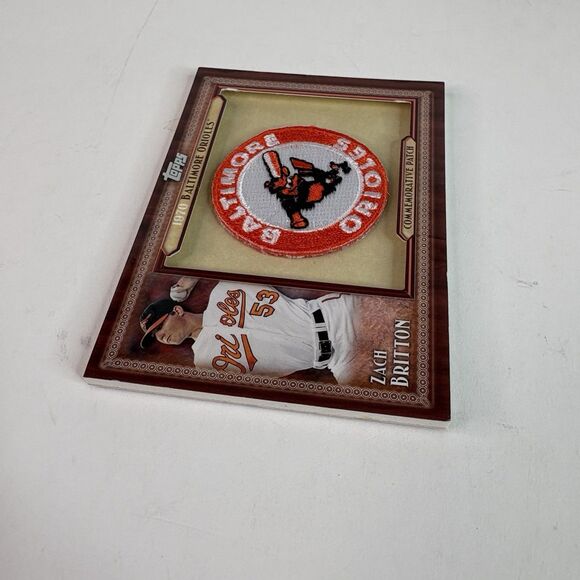 2011 Zach Britton Throwback Manufactured Commemorative Patch Rookie RC Orioles - Picture 4 of 4